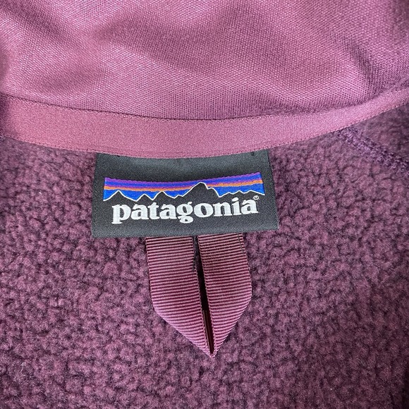 Patagonia Women's Better Sweater 1/4 Zip Fleece Pullover Burgundy Purple Size S - Picture 13 of 16